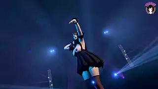 Sexy Asian In Black Dress Dancing (3D HENTAI) snapshot 5