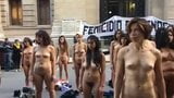 Nude  women protest in Argentina -colour version snapshot 14