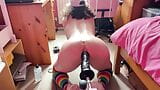 Femboy Raine met neukmachine en enorme dildo snapshot 3