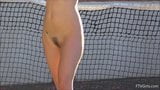 Bottomless entertainment on the tenniscourt snapshot 5