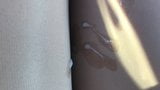 Crossdresser outdoor damaged pantyhose closeup snapshot 10