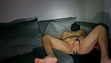 Cremoso culo nero scopata con dildo snapshot 4