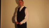 Kudoslong in a shirt and waistcoat strips and wanks snapshot 3