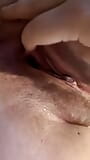 Close up black dildo in wet pussy snapshot 7