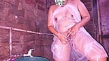 Sri Lankan girl bathing in the bathroom is so funny snapshot 13