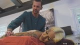 Massaged inked transbabe teasing masseur with BJ snapshot 5
