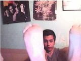 Straight guys feet on webcam #397 snapshot 5