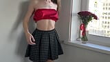 tease skirt and  black little thong snapshot 14