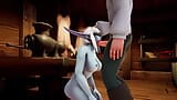 Elf fucks Night Elf with a blindfold in the Kitchen - Warcraft Porn Parody Short Clip snapshot 1