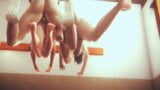 Hentai ocensurerad - sira knullas av sin pojkvän medan hon fingrar på en vän på ett hotell snapshot 15