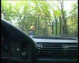 Huge Titted German Slut - Part1 - Tits & Pussy in Car snapshot 3