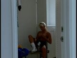 Hot ass blonde and black hair coed dildo fucking in shower snapshot 4