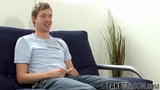 Horny twink Rhys flashlight solo jerk off after interview snapshot 4