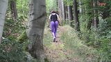 im Freien im Hautengen Catsuit und Stringbody snapshot 2