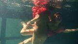 Mihalkova and Siskina and other babes underwater naked snapshot 4