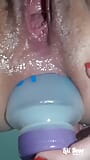 Inserting the water bottle into my ass snapshot 1