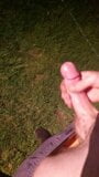 Str8 Aussie guy wanking outdoors snapshot 3