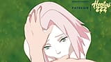 EM PRIMEIRO PLANO - SAKURA DANDO A SASUKE UM BOQUETE (HENTAI NARUTO) snapshot 19