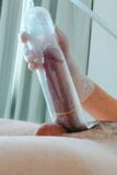 Pumping dick wearing latex medical gloves snapshot 10