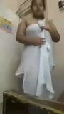 Srilankan chubby girl piumika half nude solo snapshot 4