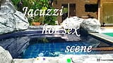 Sexy MILF fucked in jacuzzi outdoor - Amateur Russian couple snapshot 1