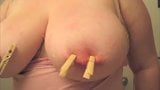 Clothespins and breasts snapshot 4