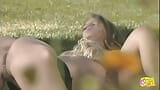 Thick Blonde Lesbos Tanya Daniele and Inari Vachs Use the Beautiful Day to Bang Outdoors snapshot 8