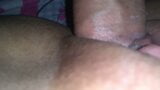 my cheating hairy creamy pussy penetrated in close-up snapshot 2