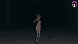 Girl With Cute Ass Dancing (3D HENTAI) snapshot 2