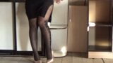 Black tights with a pattern on my legs snapshot 10