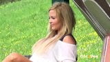 Public Pissing Leaves This Blonde's Panties Soaked! snapshot 10