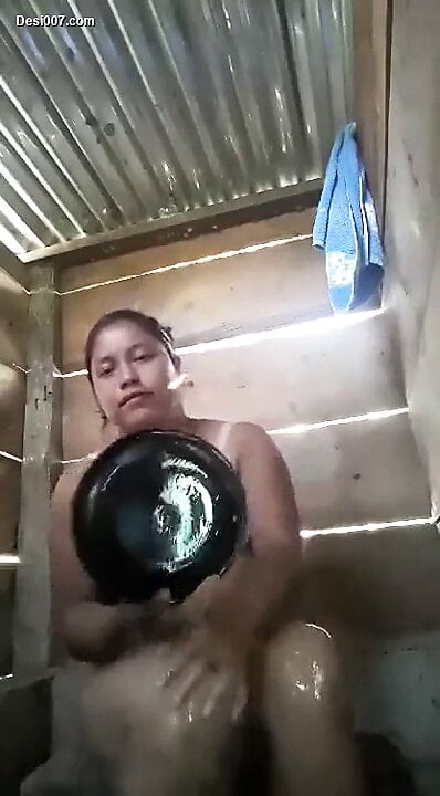 Nepali bath video