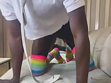 Ebony gay Pride fun sex snapshot 3