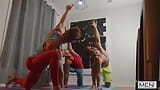 Olivier Robert Bends Over At The Yoga Session & Offers His Ass For Felix Fox & Tayler Tash To Fuck - MEN snapshot 3