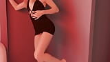 seksowna gorąca joga w obcisłej krótkiej sukience snapshot 11