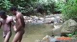 Two Latinos strip naked for some wet ass-to-mouth snapshot 4