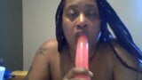 Lady RaeX Gagging on her dildo and teasing snapshot 15