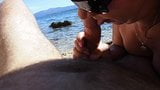 blowjob on public  beach Croatia snapshot 11