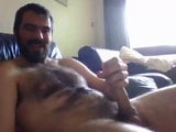 Hairy bearded guy gives a nice cum shot snapshot 8