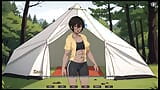 TOMBOY Sex in forest HENTAI Game Ep.1 outdoor BLOWJOB while hiking with my GF snapshot 12