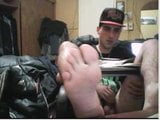 various straight guys feet on webcam snapshot 2