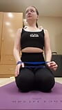 Yoga. I breathe with the uterus during exercises. snapshot 3