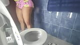 Big ass stepsister caught pissing in her bedroom bathroom snapshot 12