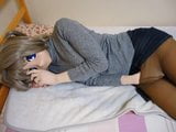 kigurumi touching herself on bed snapshot 2