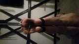 Smacking my slaves feet with a riding crop! snapshot 1