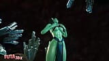 LARA CROFT Stumbles Into Big Dicked Futa Troll's Threesome snapshot 3