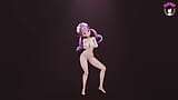 Aqua - baile sexy completo desnudo (3d hentai) snapshot 2