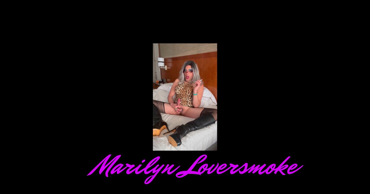 Marilyn Κάπνισμα Φετίχ Big Cock δερμάτινη μπότα Hotel Cum οργασμό Αυνανισμός Συνεδρία