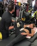 Kate Beckinsale working on her flexibility at the gym snapshot 5