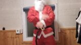 korean Santa boy dances. snapshot 2